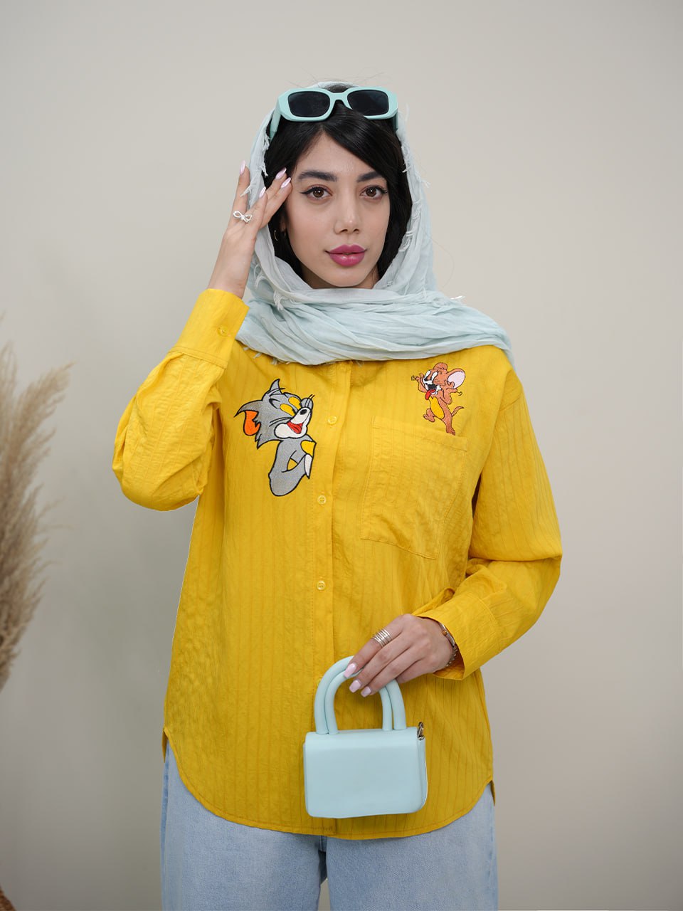 شومیز گلدوزی تامجی کد 5655