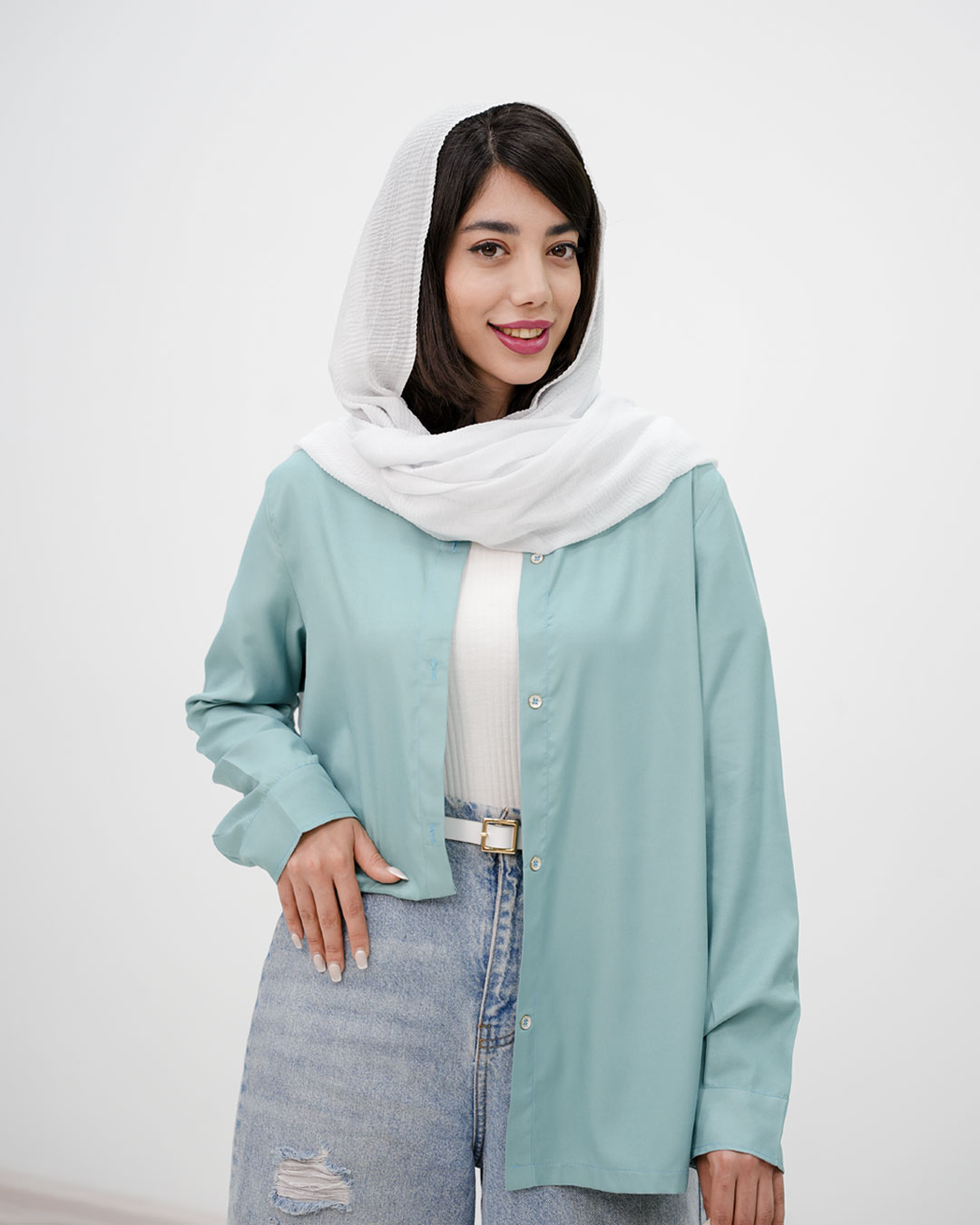 شومیز ساده دنیا کد 5742