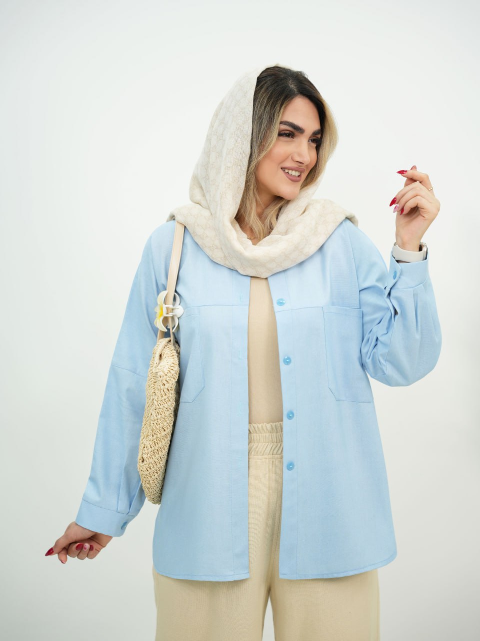 شومیز مانتویی حوریا کد 5902