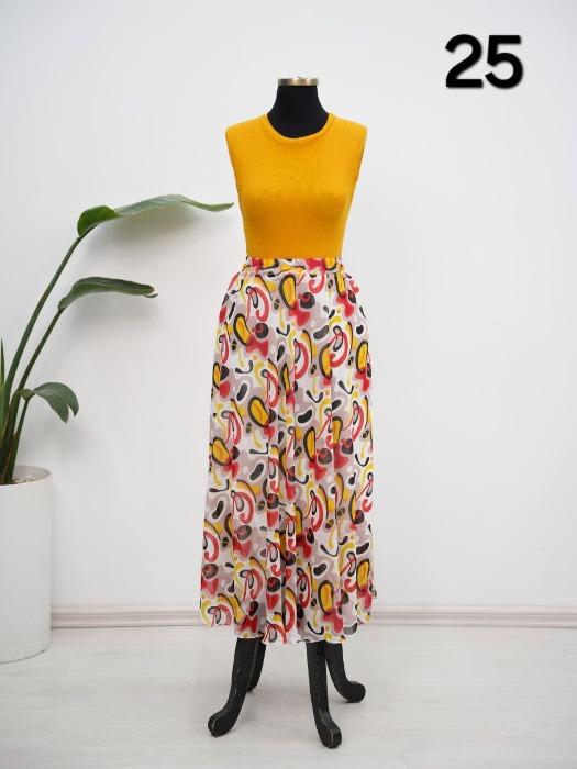 دامن آستر دار شکوفه کد 5926