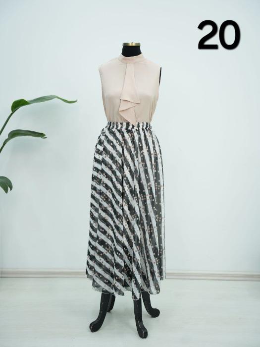 دامن آستر دار شکوفه کد 5926