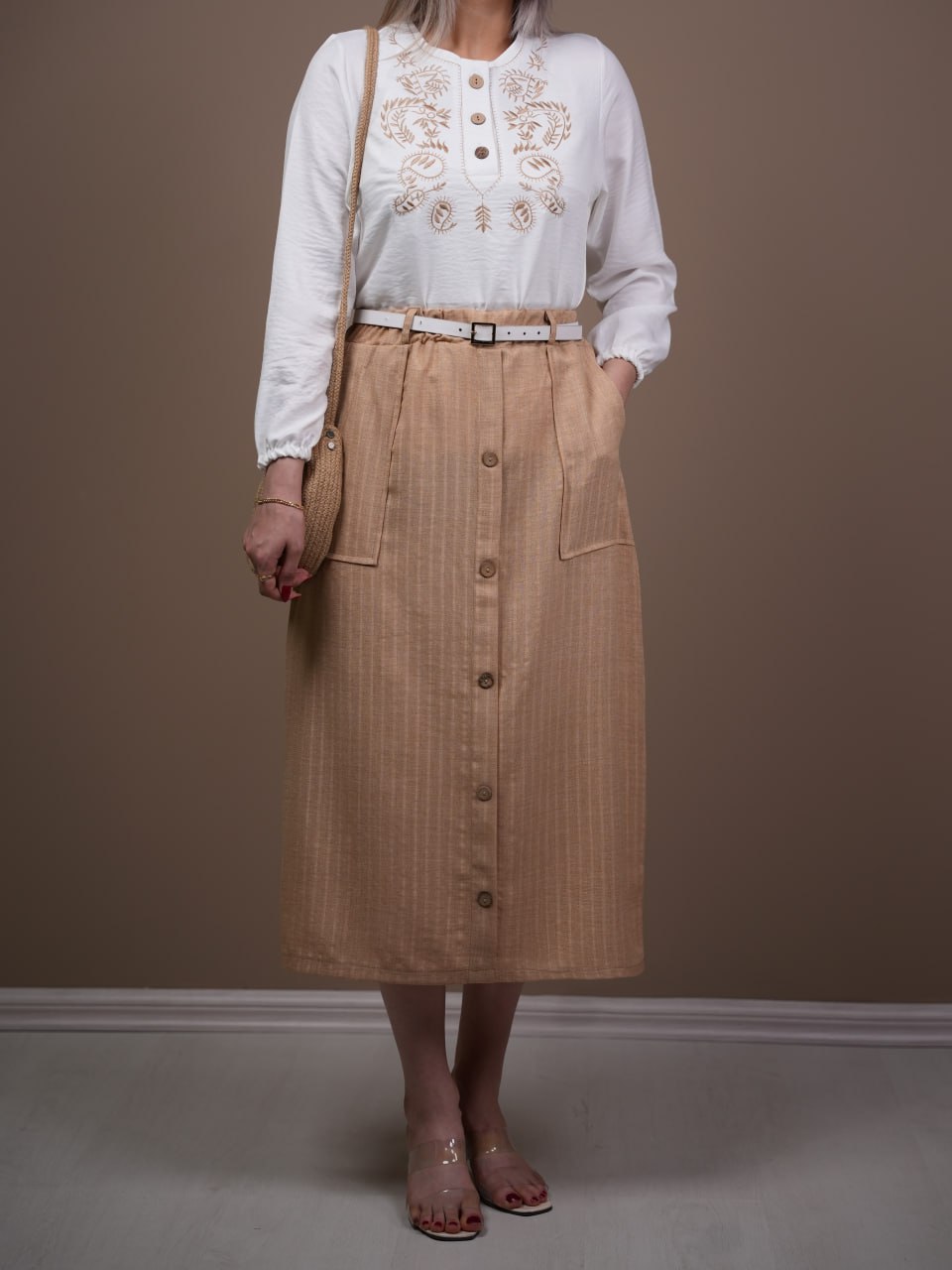 ست کمربند دار ترنج کد 5952