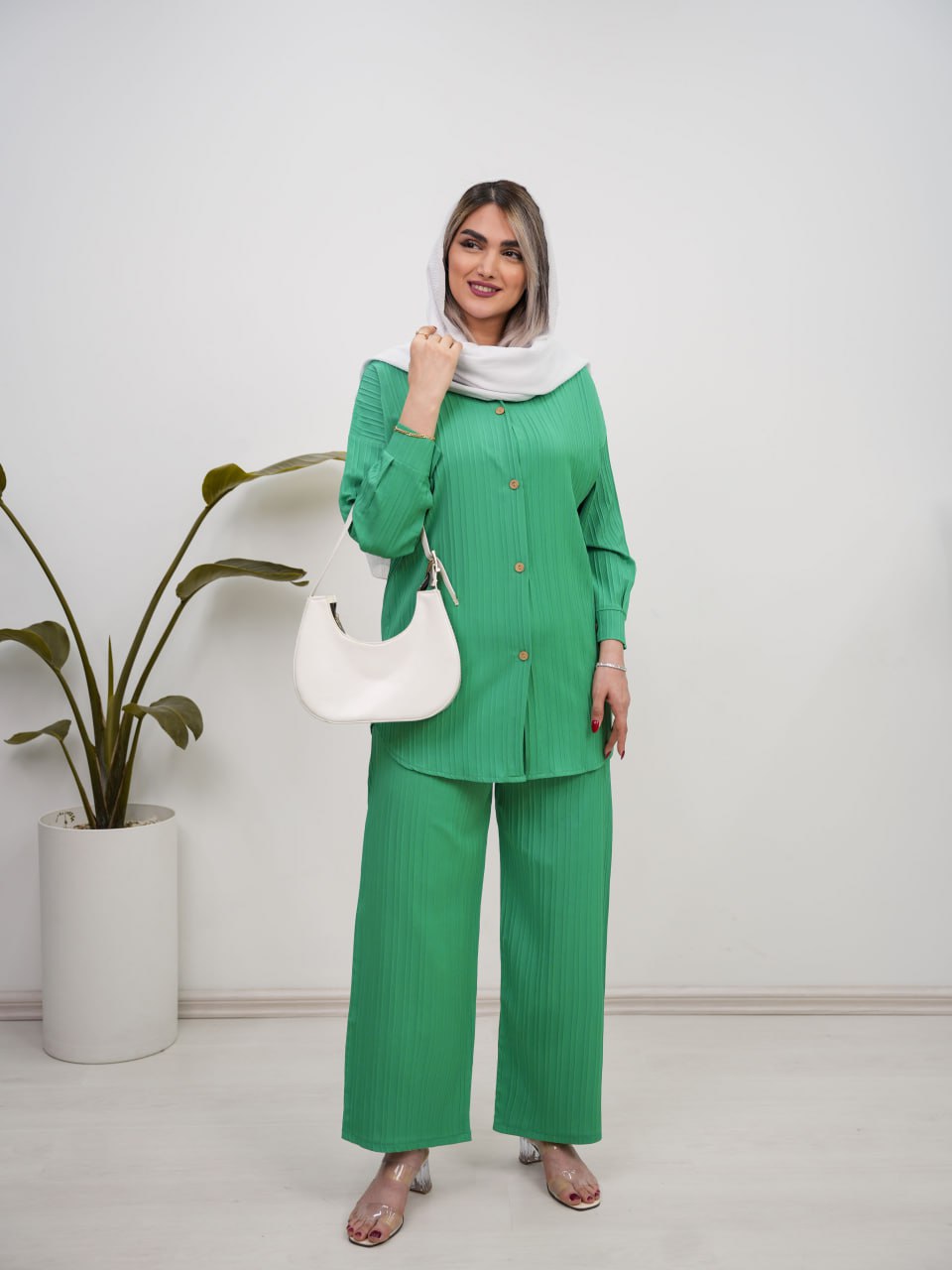 ست شومیز و شلوار پیچک کد 5953