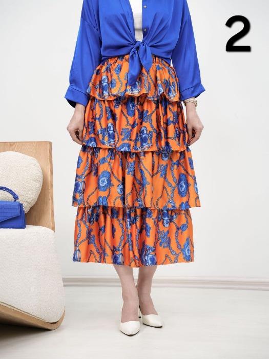 دامن ساتن کژال کد 5979