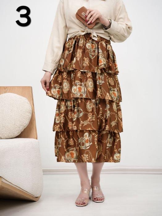 دامن ساتن کژال کد 5979