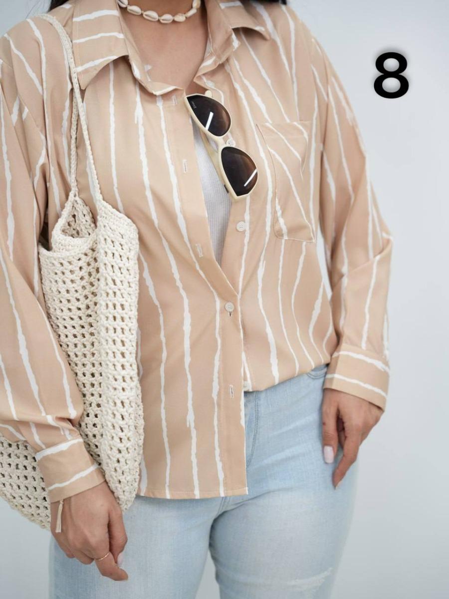 شومیز راه راه الهه کد 6031