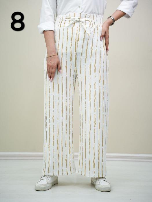 شلوار راه راه کمر کش تادو کد 6034