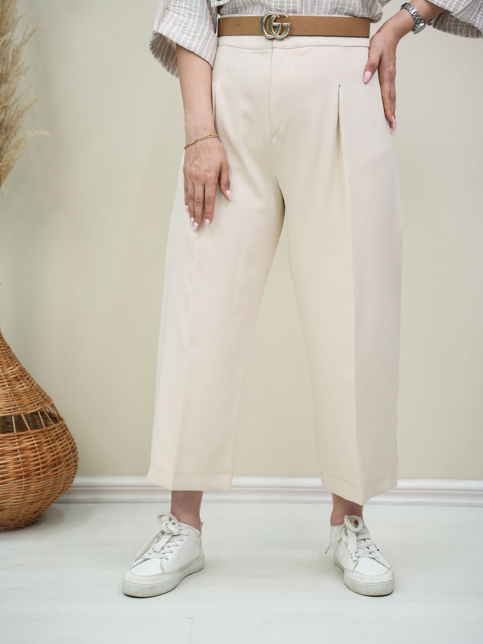 شلوار جلو پیله ابریشم کد 6042