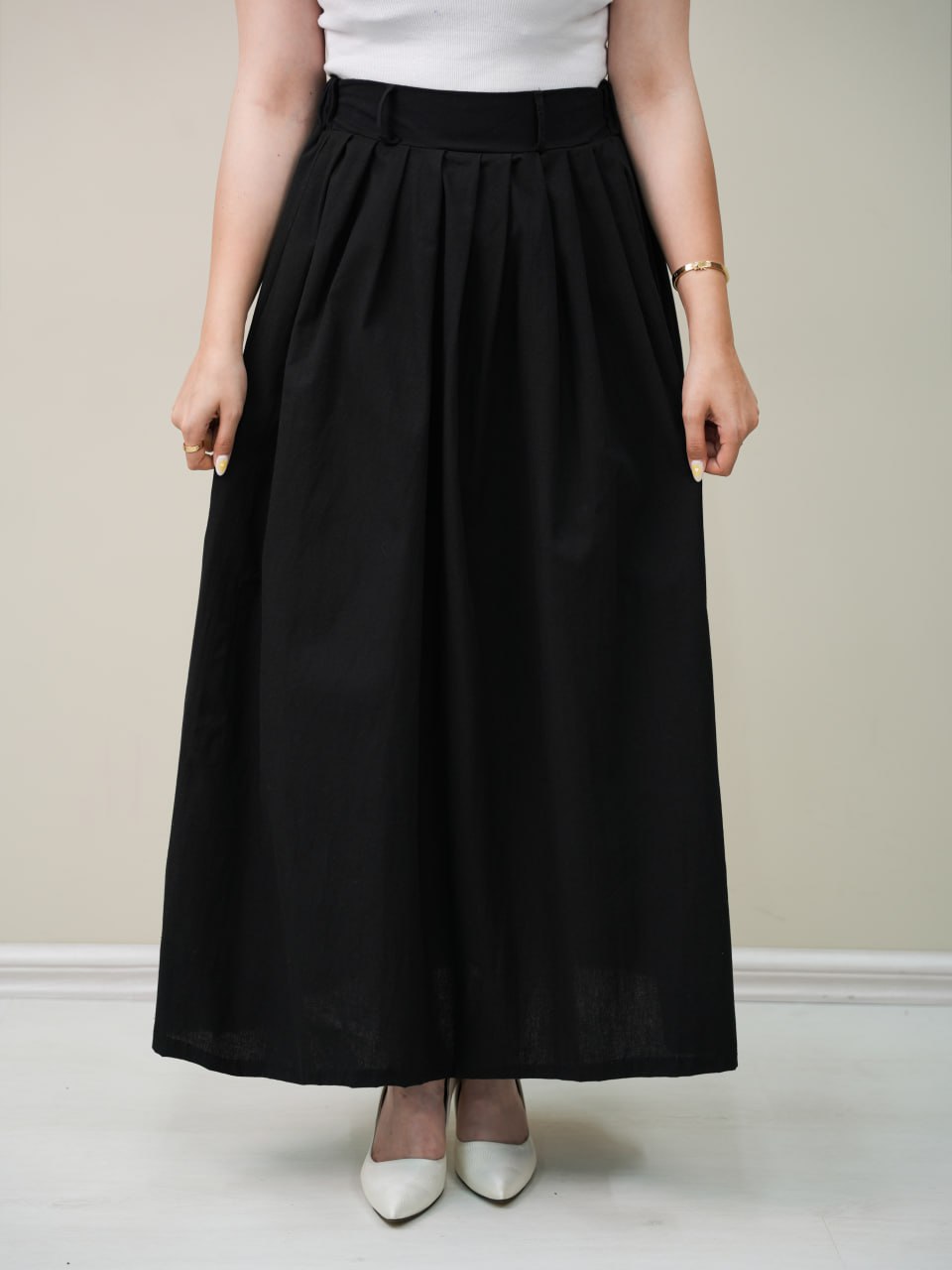 دامن لنین جلو پیله مونیک کد 6115