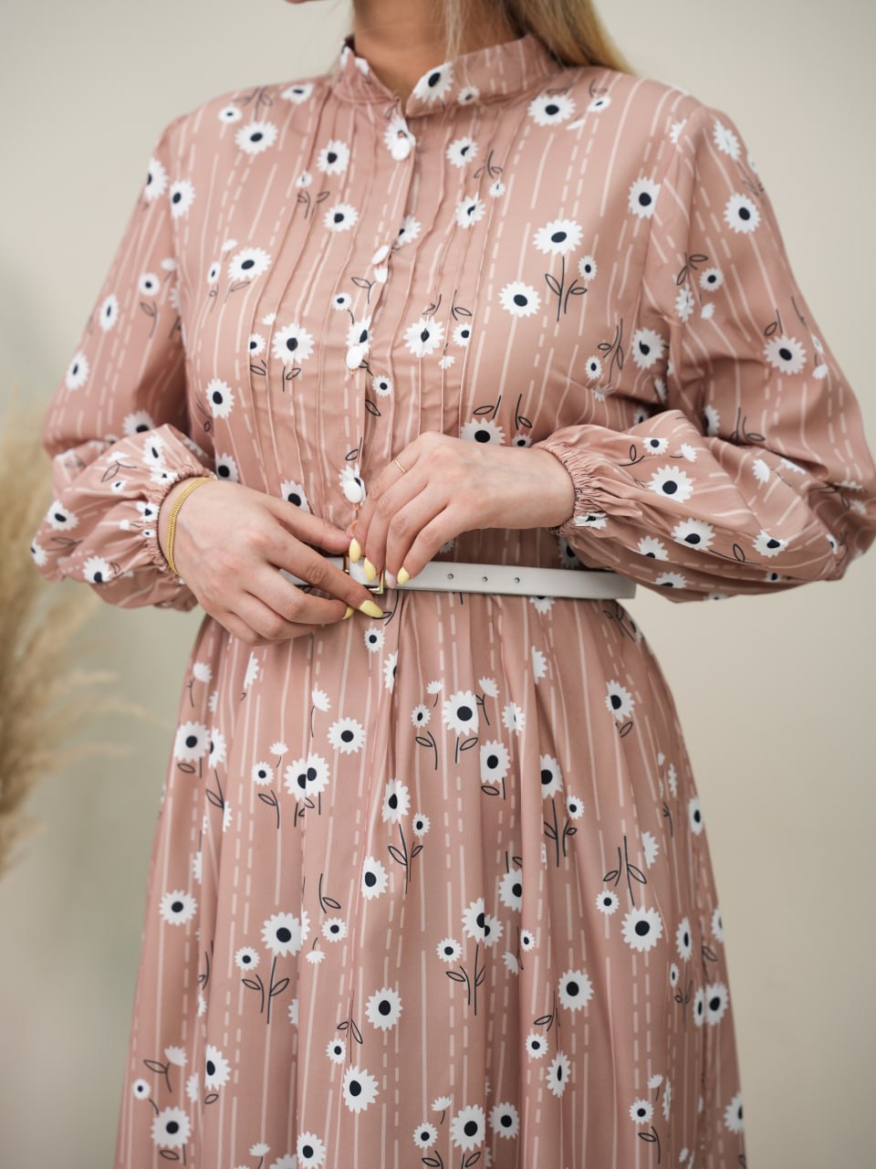 پیراهن جلو دکمه بابونه کد 6159