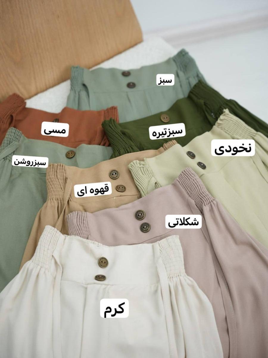 شلوار پشت کش عسل کد 6256