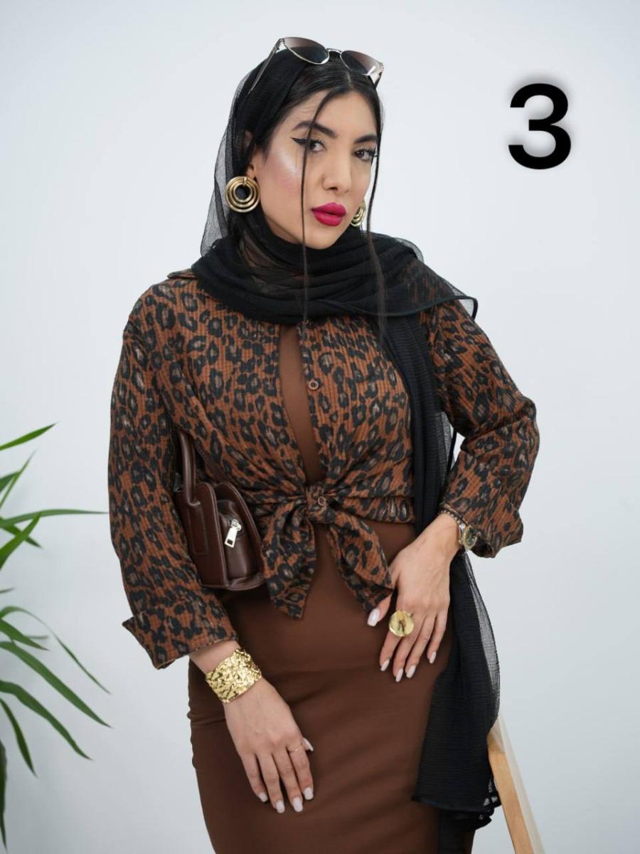 شومیز پلنگی لاریسا کد 6325