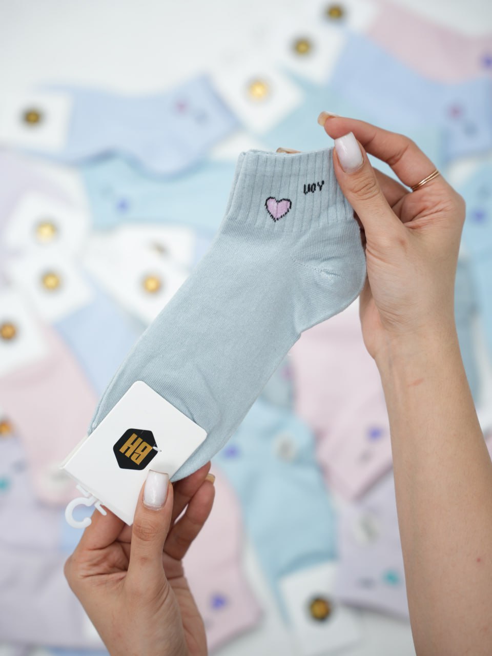 جوراب مچی طرح قلب هارت کد 6330