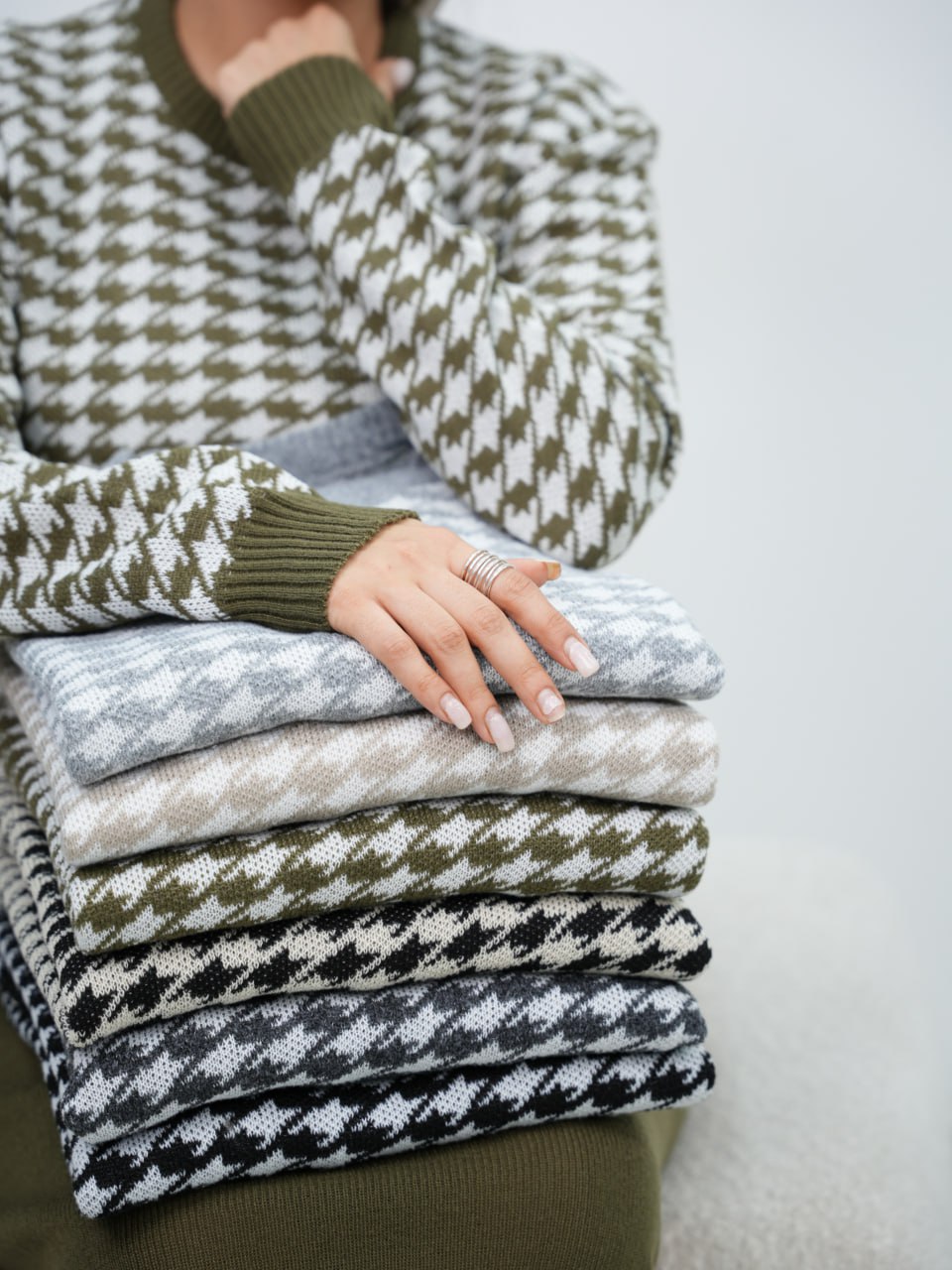 ست بلوز و دامن یقه گرد پیچازی آیدا کد 6348