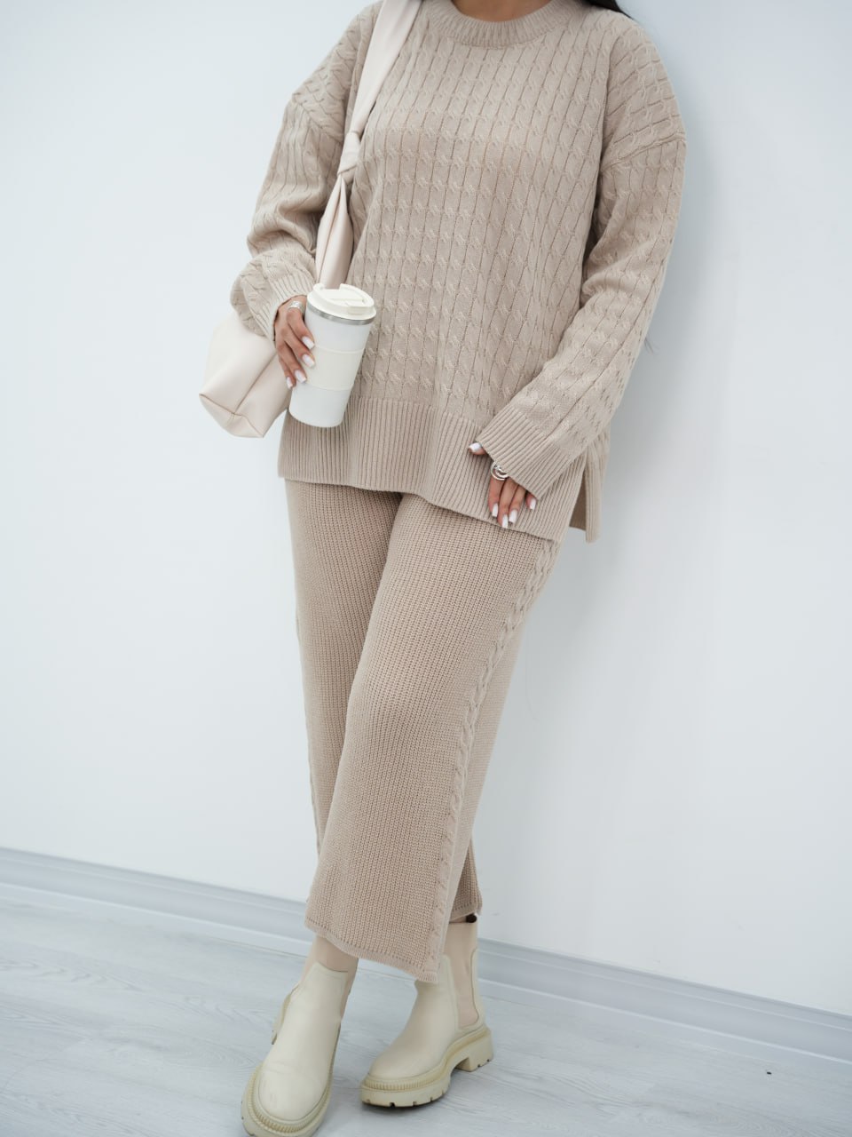 ست بلوز و شلوار ریلی چاک دار مالمو کد 6364