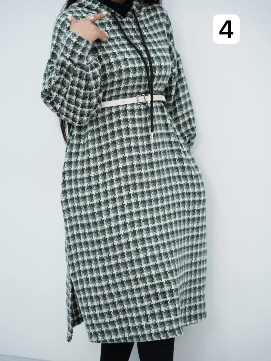 هودی بلند طرحدار روجا کد 6386