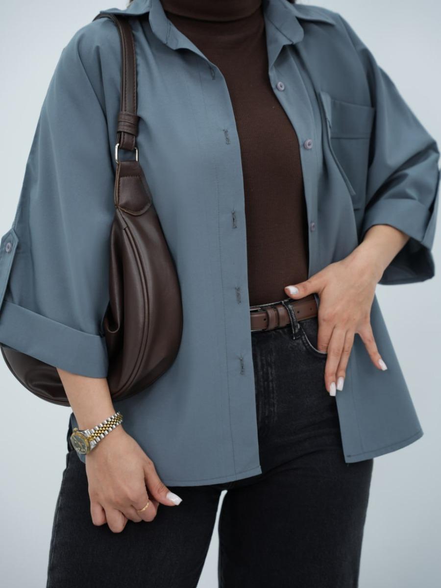 شومیز آستین فلشی غنچه کد 6393