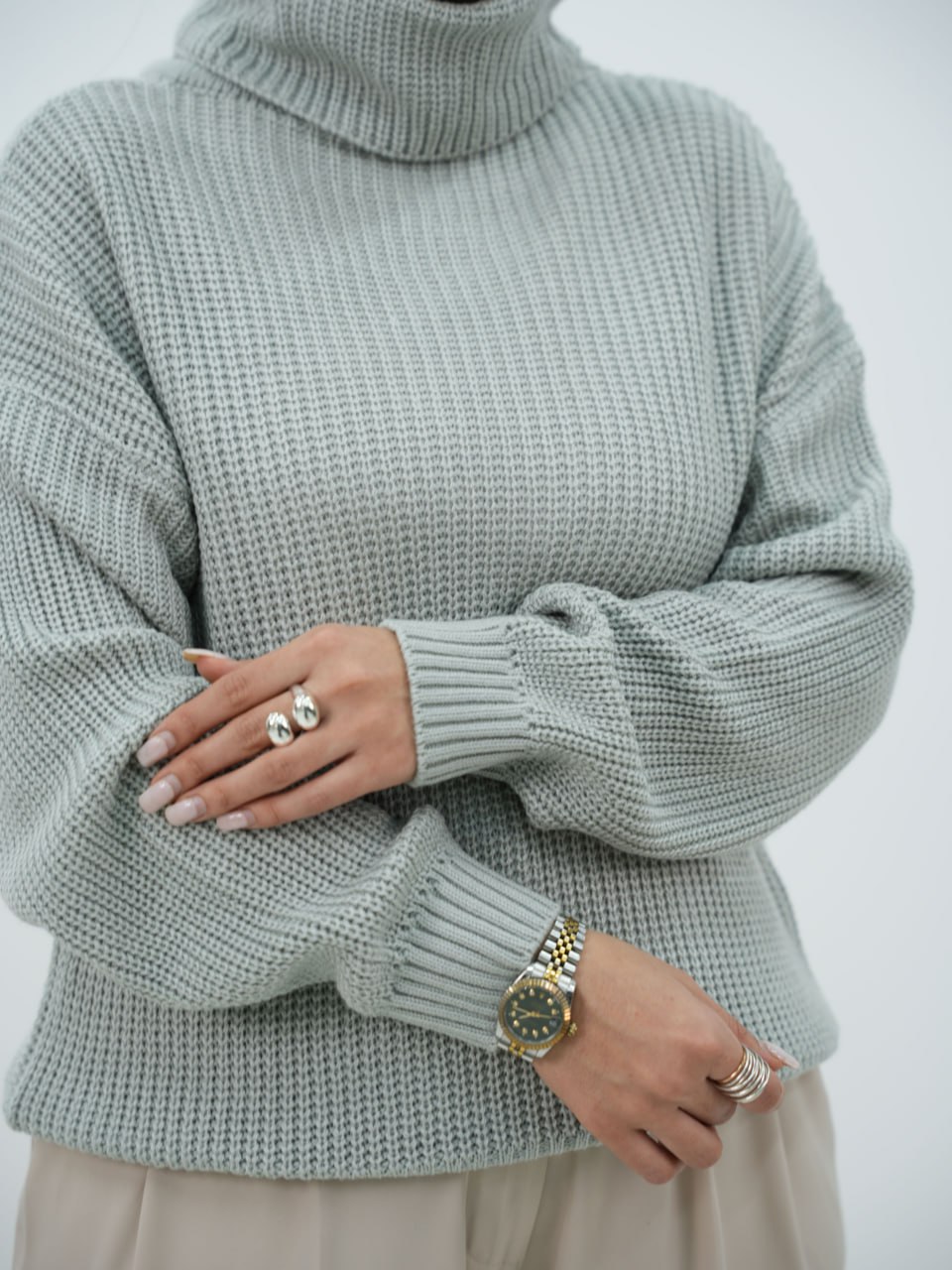 بافت یقه شل پینترستی نایلا کد 6410