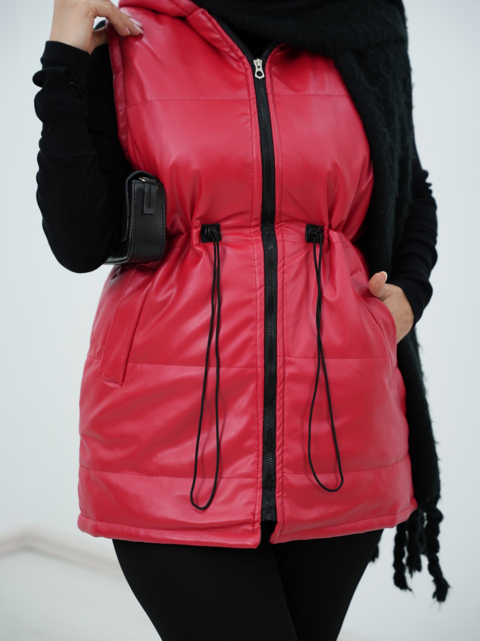 پافر چرم کمرگت مگنت کد 6423