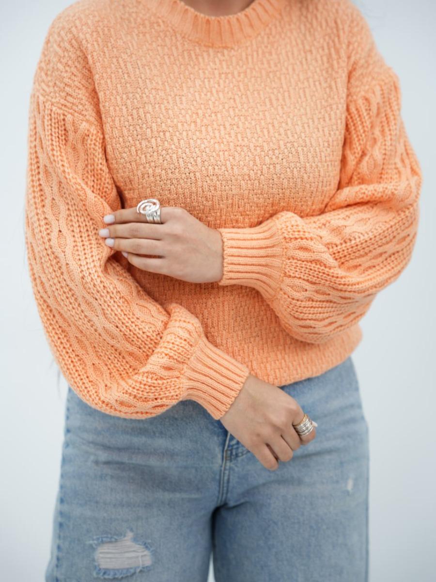 بافت آستین پفی کوکی کد 6442