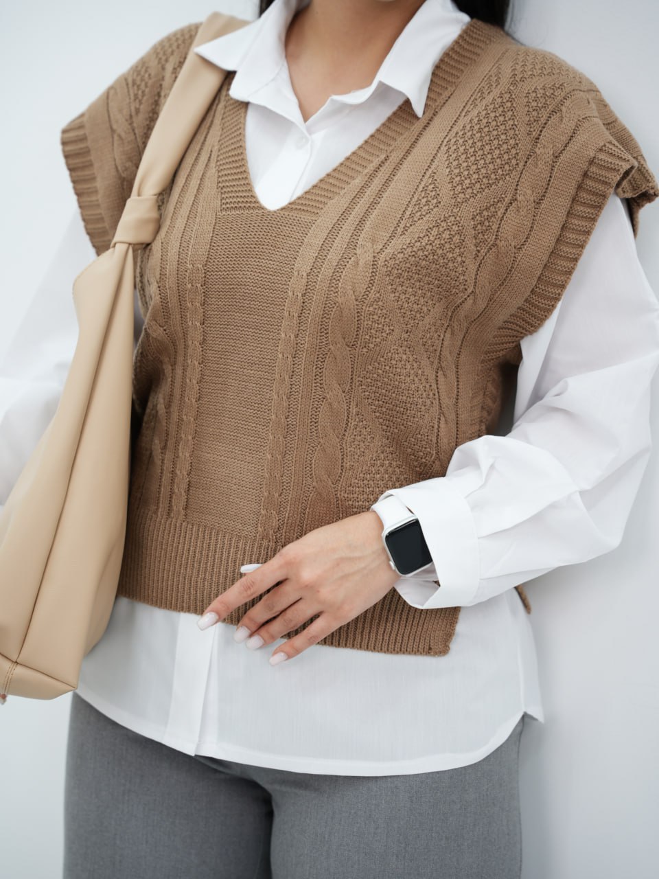 بافت وست یقه هفت گردو کد 6443