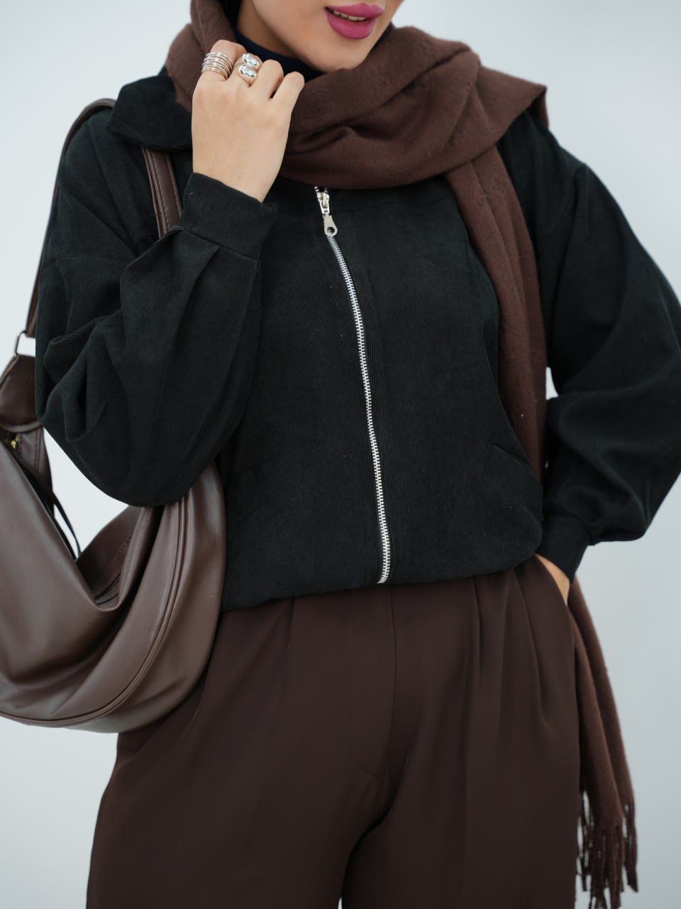 بامبر مخمل کبریتی ماندانا کد 6457