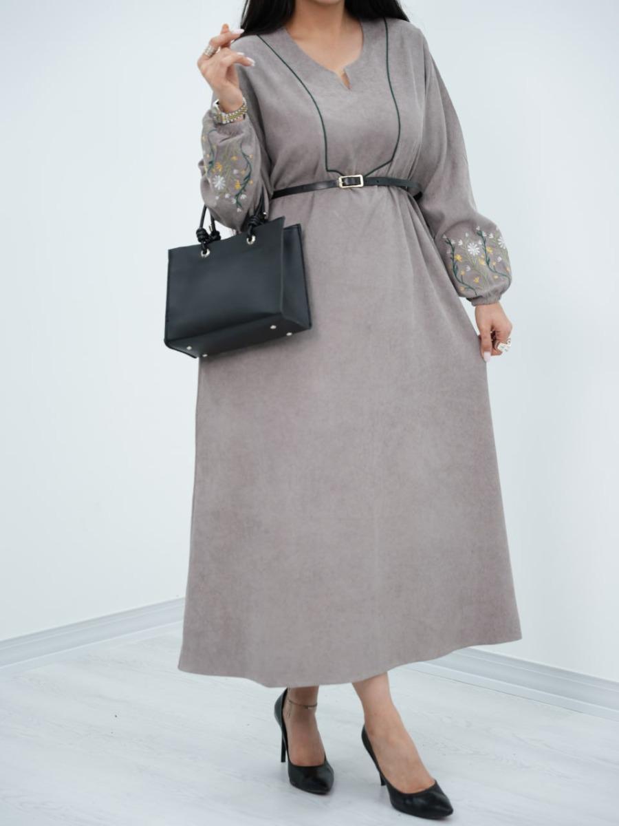 پیراهن مخمل کبریتی زوما کد 6461