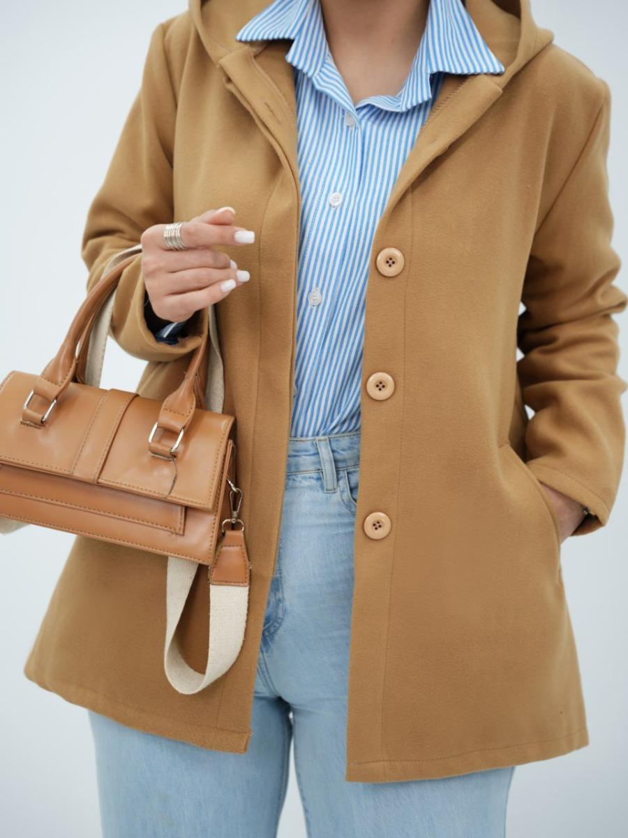 کت کلاهدار فوتر دودی کد 6465