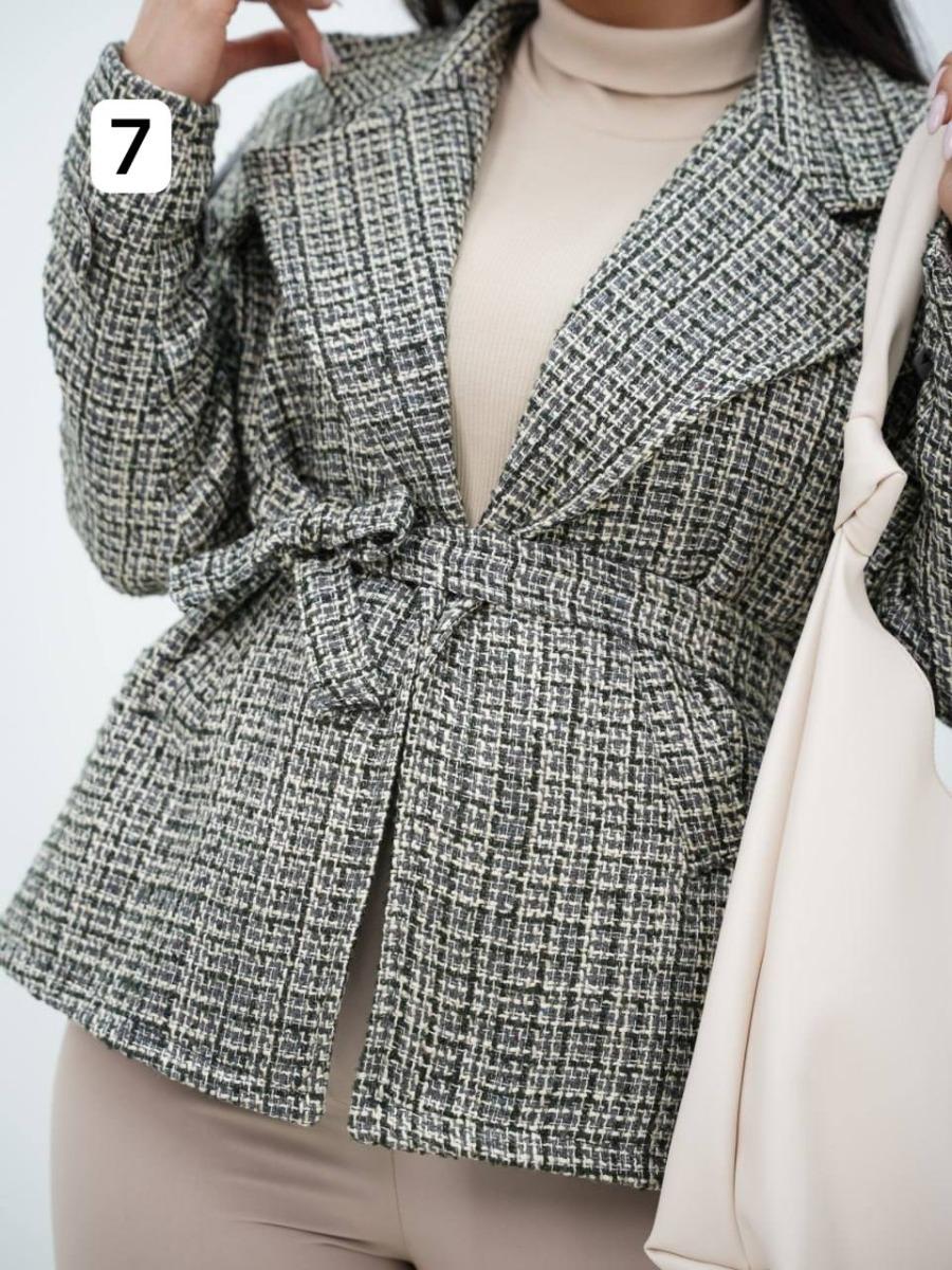 کت آستردار کمردار لایونا کد 6468