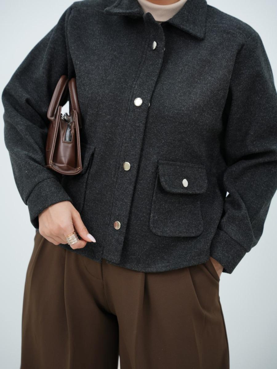 کت اسپرت زیپ دار اسپرسو کد 6508