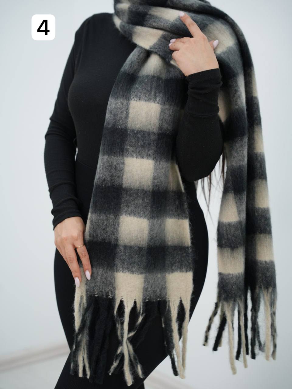 بیگ اسکارف موهر آبرنگ کد 6515