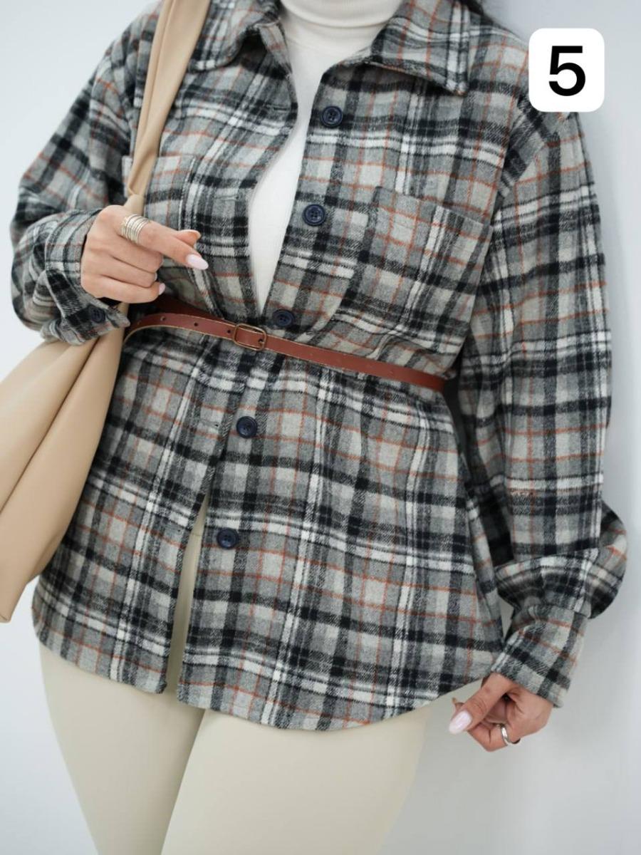 شکت چهارخونه دوجیب شیرین کد 6522