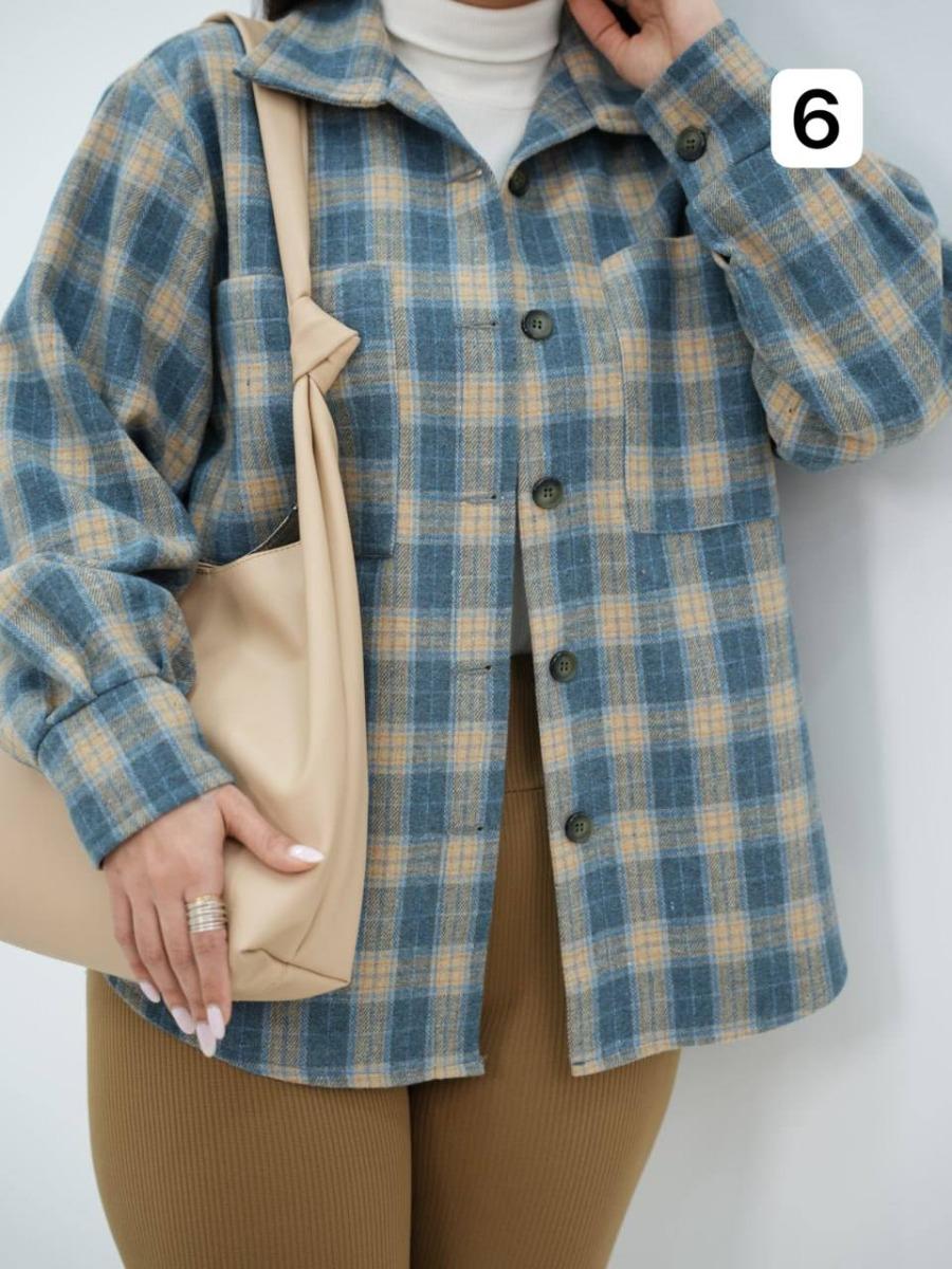 شکت چهارخونه دوجیب شیرین کد 6522