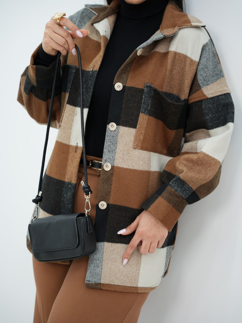 شکت چهارخونه دوجیب ماریا کد 6525