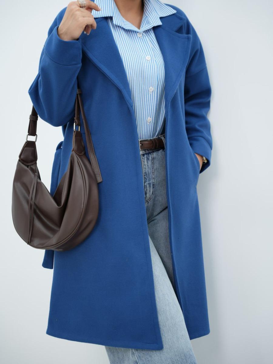 پالتو فوتر بلند کمردار مرسانا کد 6575