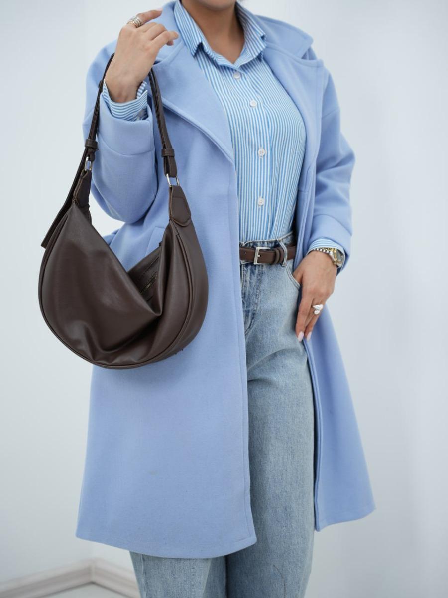 پالتو فوتر بلند کمردار مرسانا کد 6575