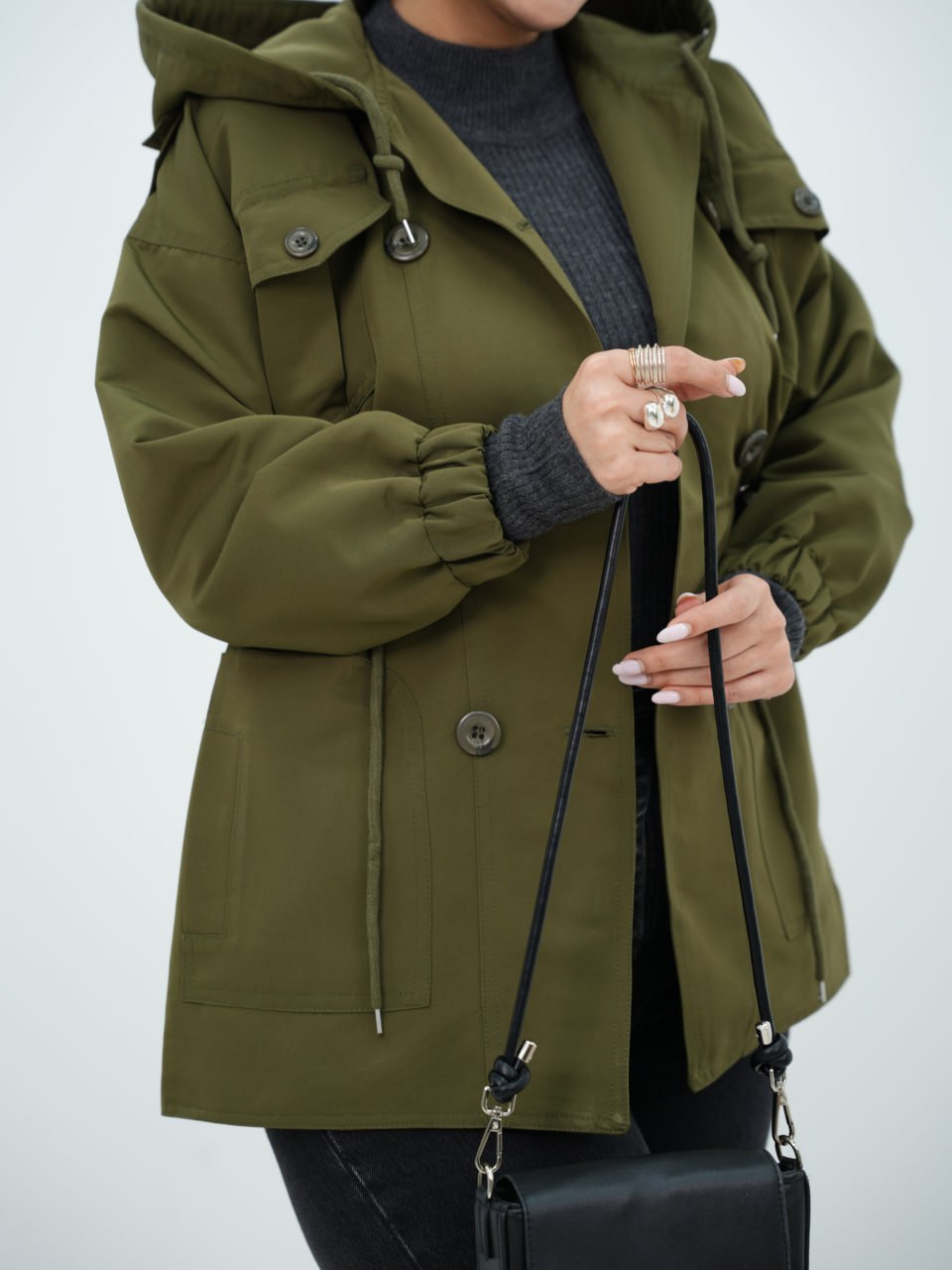 بارونی کلاهدار کمرگت گلیتر کد 6586