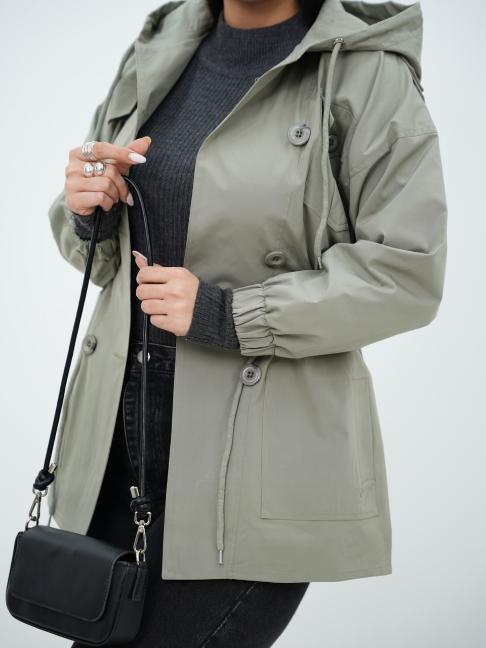 بارونی کلاهدار کمرگت گلیتر کد 6586