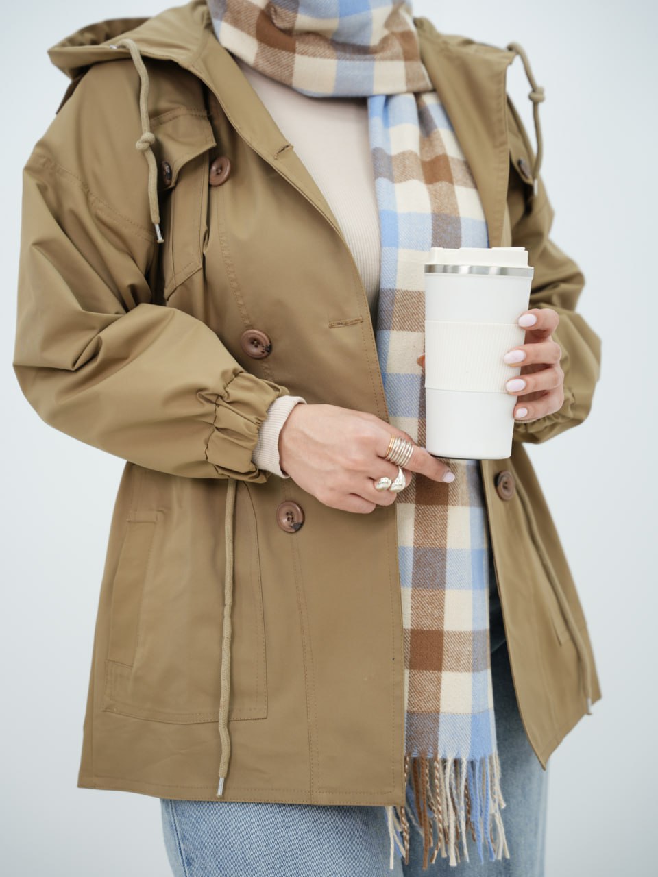 بارونی کلاهدار کمرگت گلیتر کد 6586