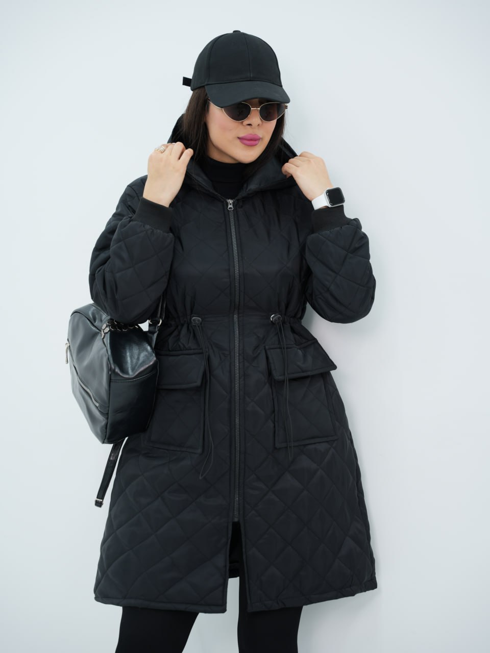 کاپشن بلند کمرگت کندو کد 6599