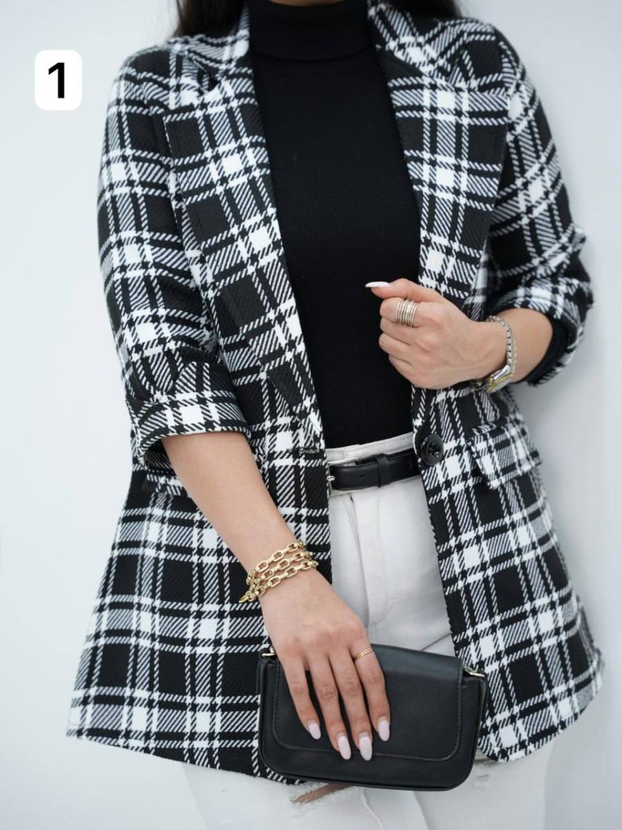 کتی چهارخونه تک دکمه سانی کد 6608