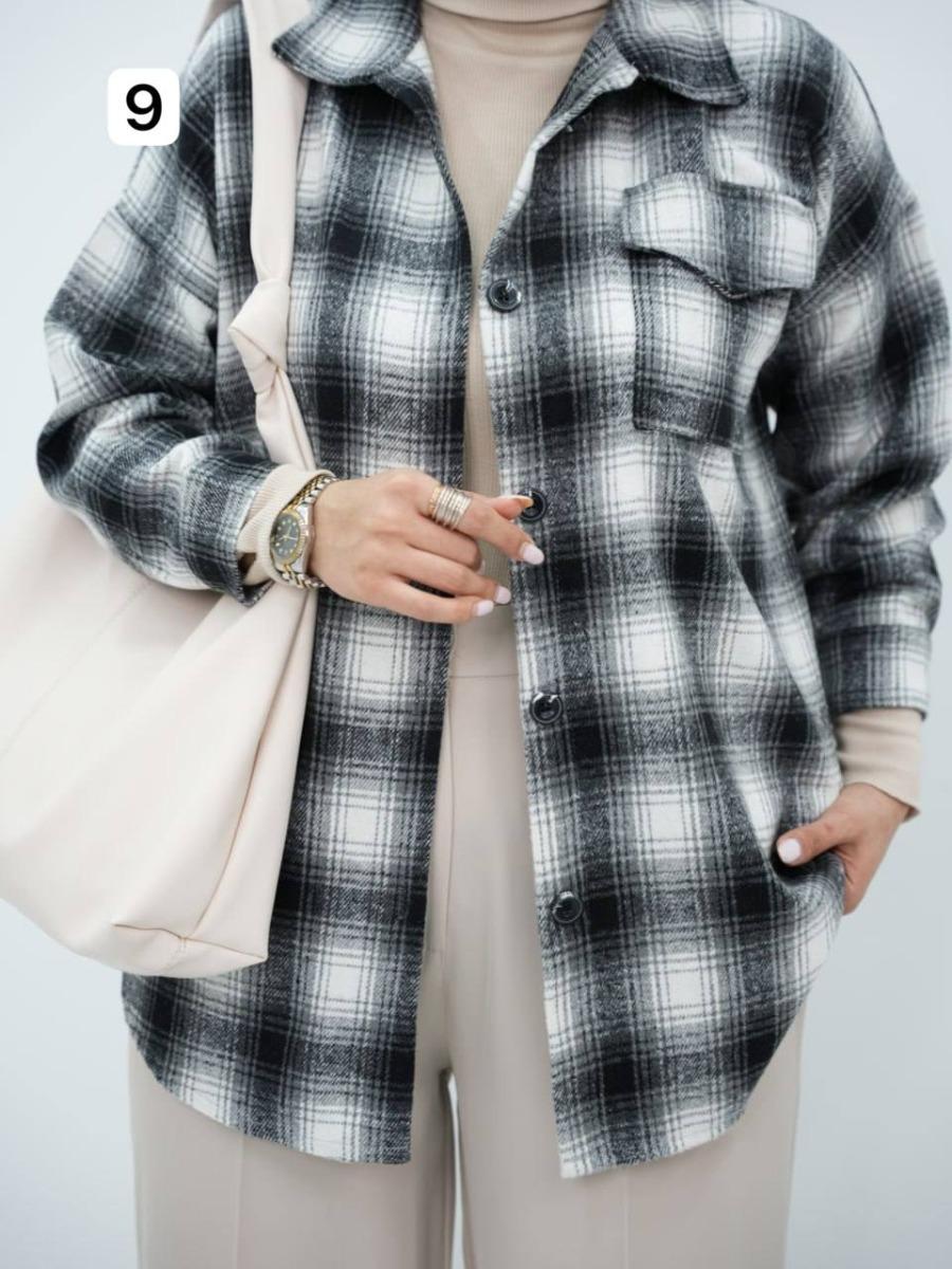 شکت چهارخونه تک جیب کامیشا کد 6610