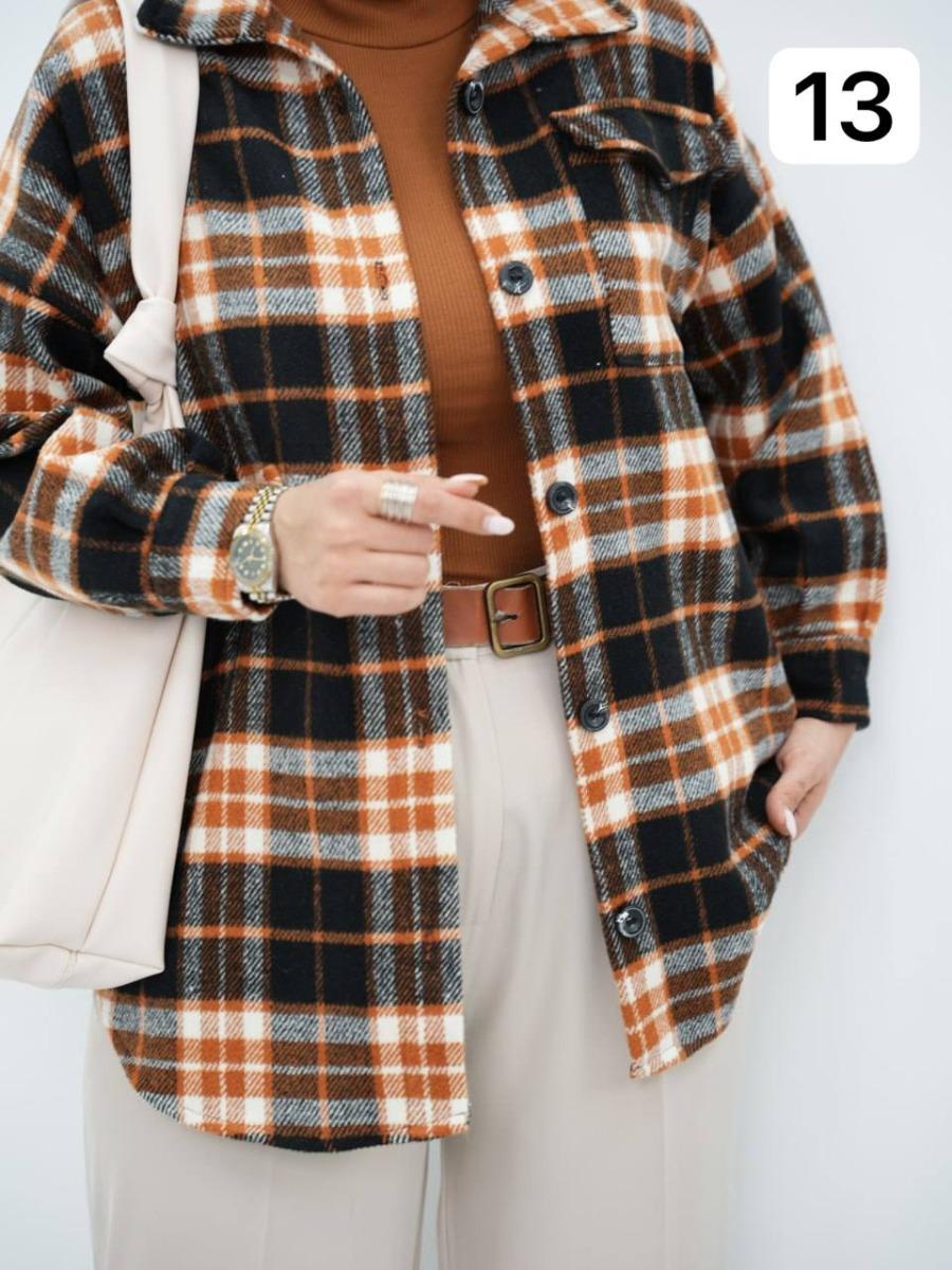 شکت چهارخونه تک جیب کامیشا کد 6610