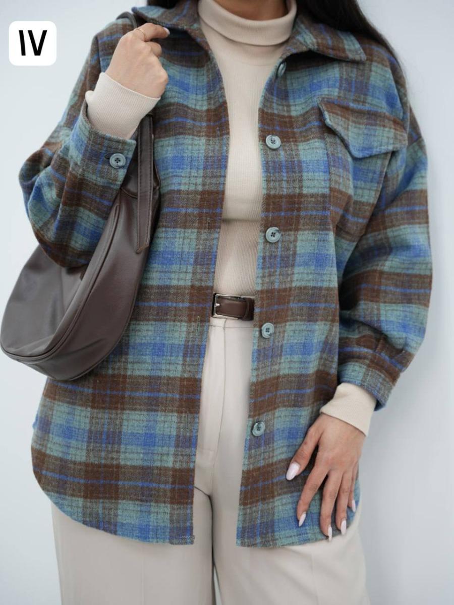 شکت چهارخونه تک جیب کامیشا کد 6610