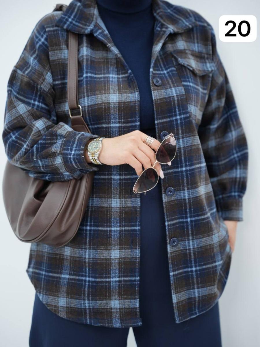 شکت چهارخونه تک جیب کامیشا کد 6610