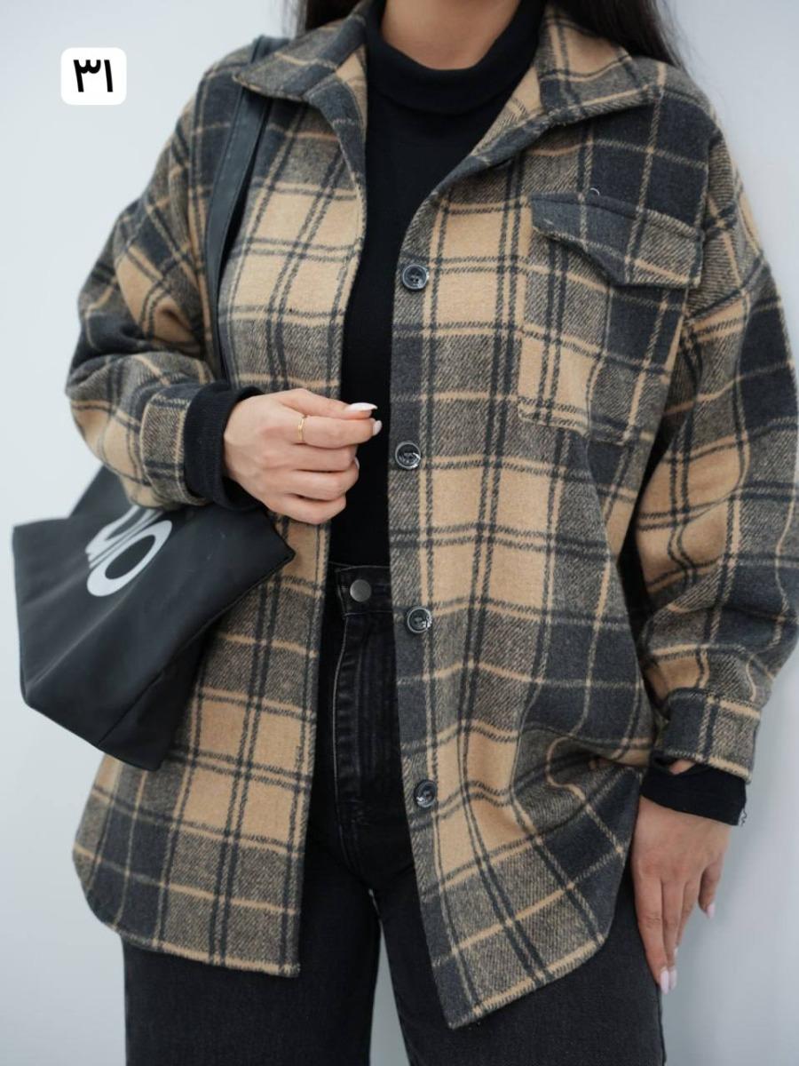 شکت چهارخونه تک جیب کامیشا کد 6610