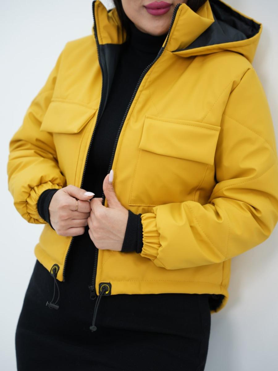 کاپشن کلاهدار جلو جیب آهو کد 6611