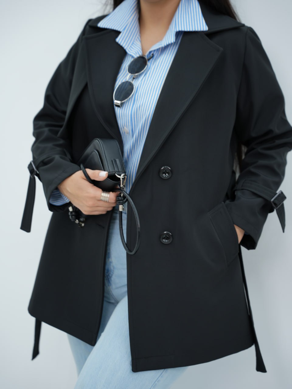 بارونی کوتاه کمردار آفاگاتو کد 6630