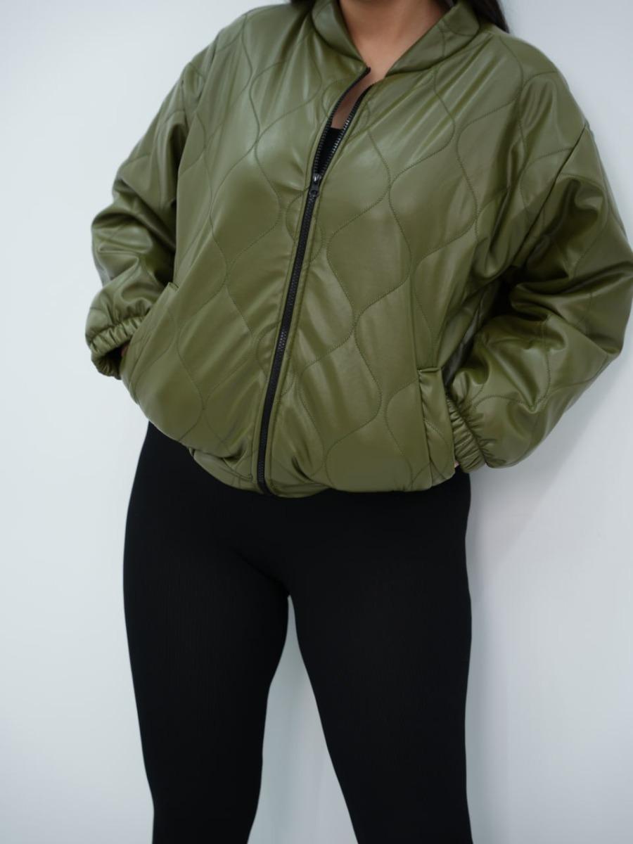 کاپشن چرم آستردار لواشک کد6650