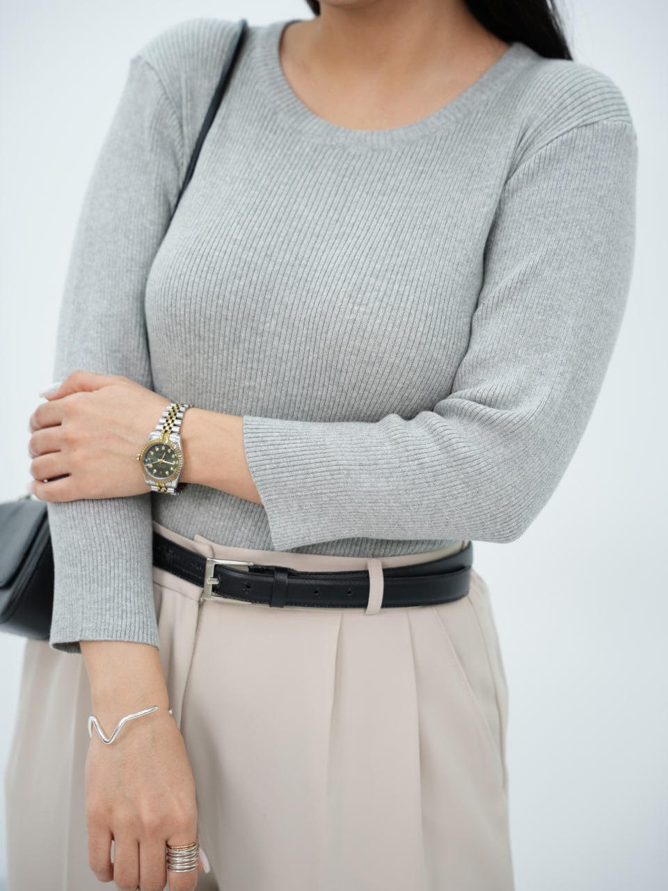 بافت ساده یقه گرد کارمن کد6659